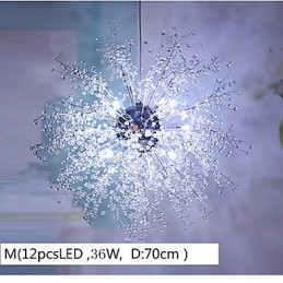 Závesné svietidlo Globe Crystal Chrome Metal Luster