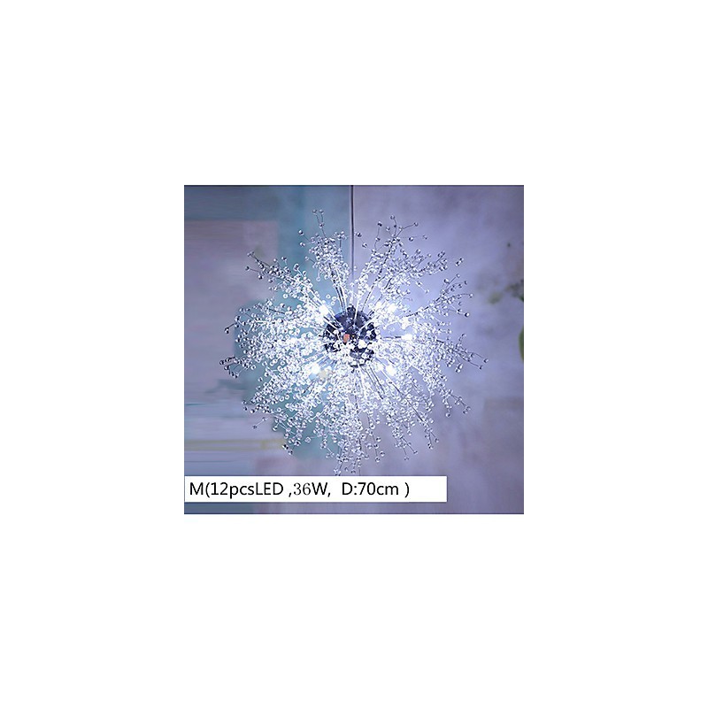 Závesné svietidlo Globe Crystal Chrome Metal Luster
