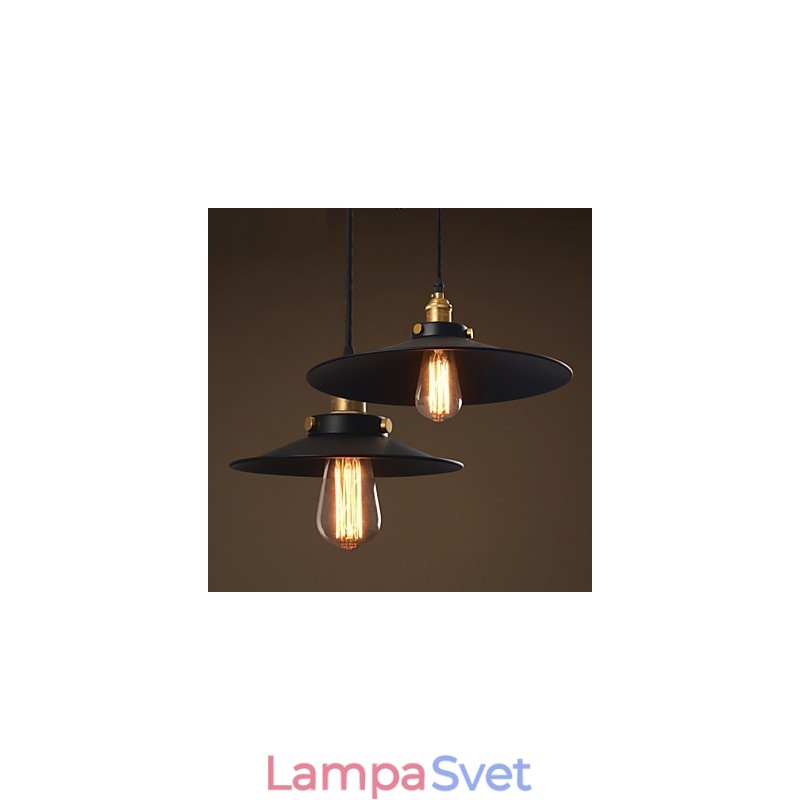 Závesné svietidlo v európskom štýle Retro Classic Art Droplight s priemerom žiarovky 22 cm