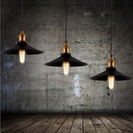 Závesné svietidlo v európskom štýle Retro Classic Art Droplight s priemerom žiarovky 22 cm