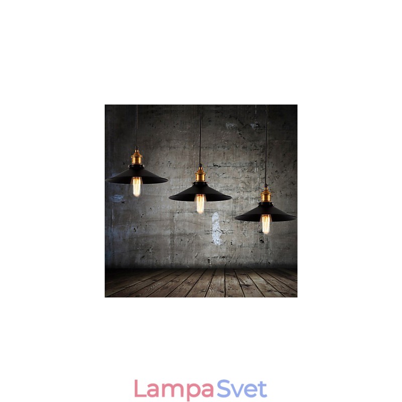 Závesné svietidlo v európskom štýle Retro Classic Art Droplight s priemerom žiarovky 22 cm