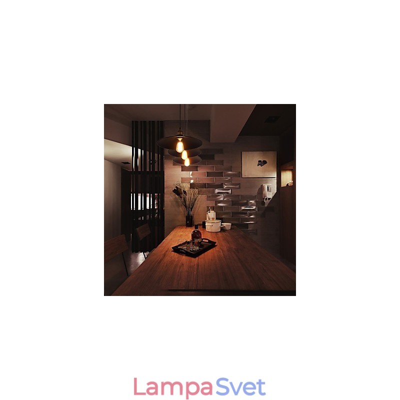 Závesné svietidlo v európskom štýle Retro Classic Art Droplight s priemerom žiarovky 22 cm
