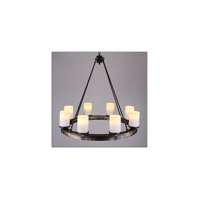 Vintage Old Wood Drevený luster Do