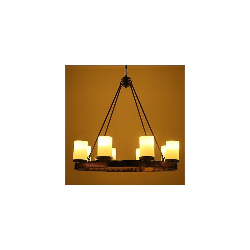 Vintage Old Wood Drevený luster Do