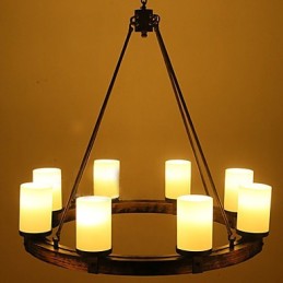 Vintage Old Wood Drevený luster Do