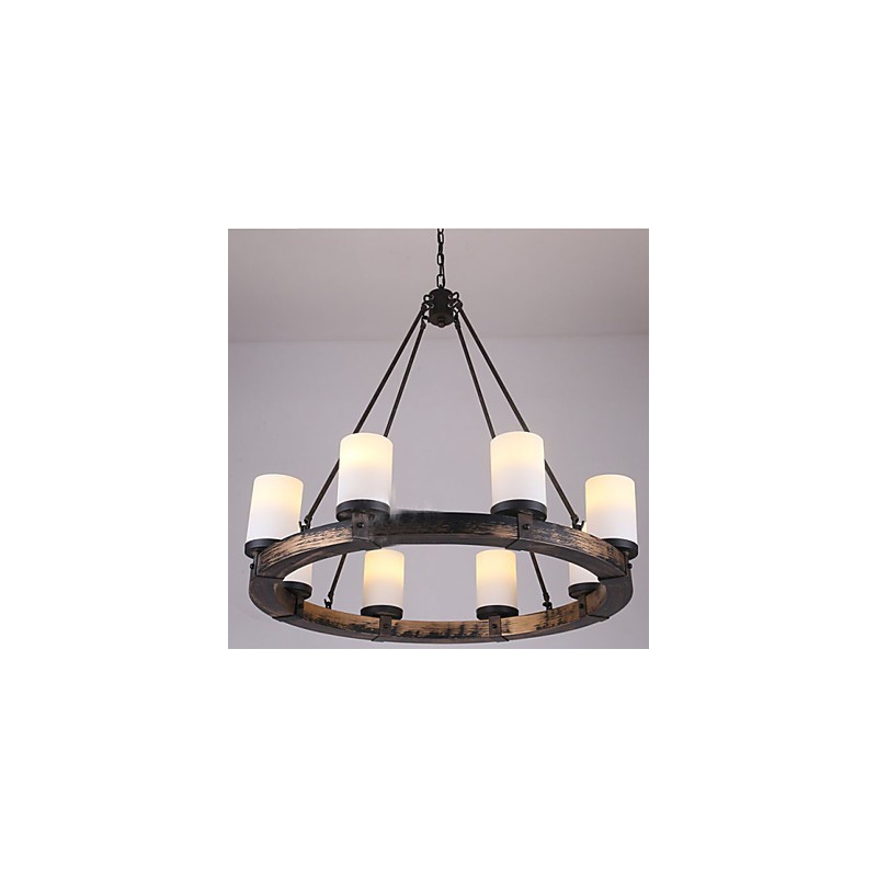 Vintage Old Wood Drevený luster Do