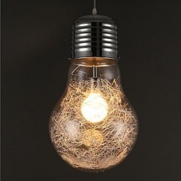 Jednoduché nápady s veľkou žiarovkou sklenený luster droplight lampa