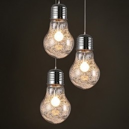 Jednoduché nápady s veľkou žiarovkou sklenený luster droplight lampa
