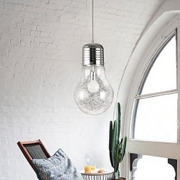 Jednoduché nápady s veľkou žiarovkou sklenený luster droplight lampa