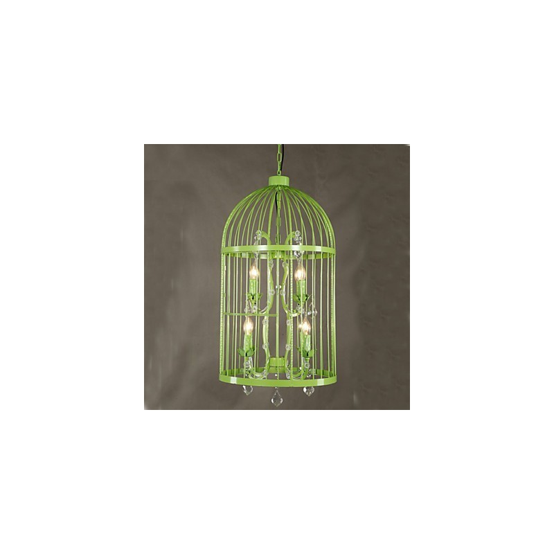 Vintage lampa na schodisko zo železnej klietky Crystal A