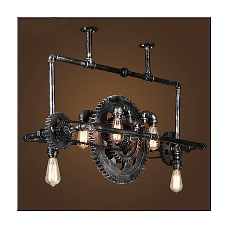 Iron Pipe Luster Industrial Wind gear Závesná lampa Iron Pipe Luster Industrial Wind gear Závesná lampa
