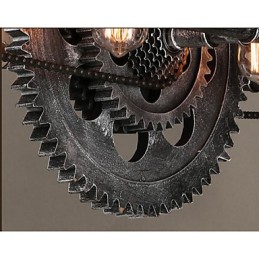 Iron Pipe Luster Industrial Wind gear Závesná lampa