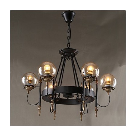 Umelecký sklenený guľový luster z fazule