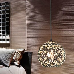 Moderné galvanické závesné svietidlo v mini štýle Globe Crystal Mini