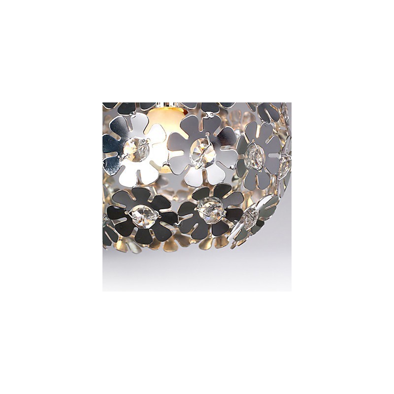 Moderné galvanické závesné svietidlo v mini štýle Globe Crystal Mini