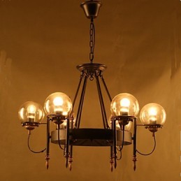 Umelecký sklenený guľový luster z fazule