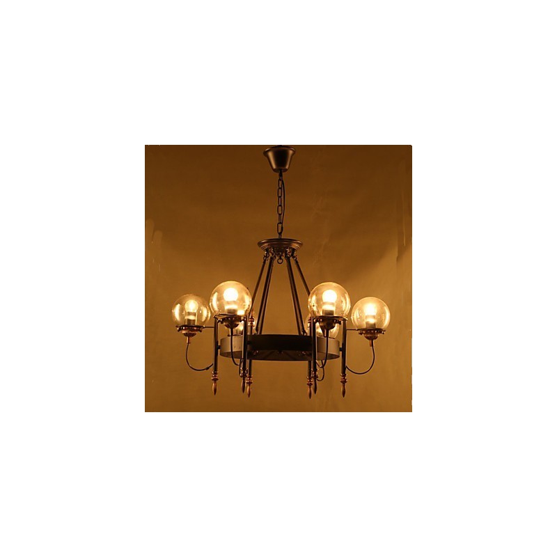 Umelecký sklenený guľový luster z fazule