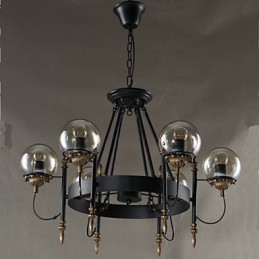 Umelecký sklenený guľový luster z fazule