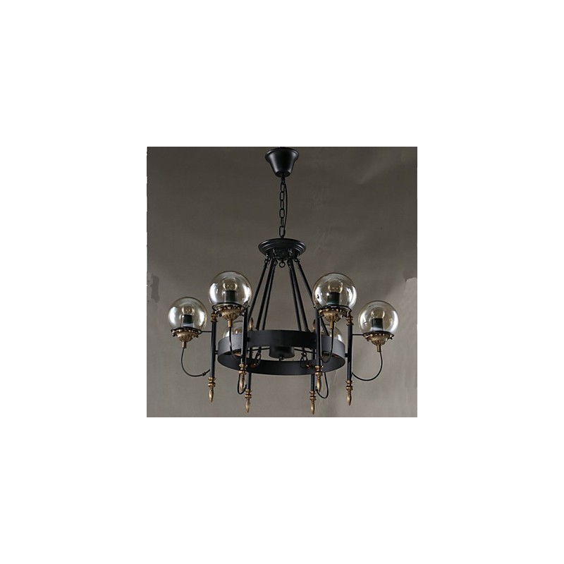 Umelecký sklenený guľový luster z fazule