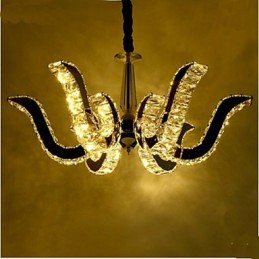Krištáľová lampa Moderná luxusná sviečková Krištáľová závesná lampa