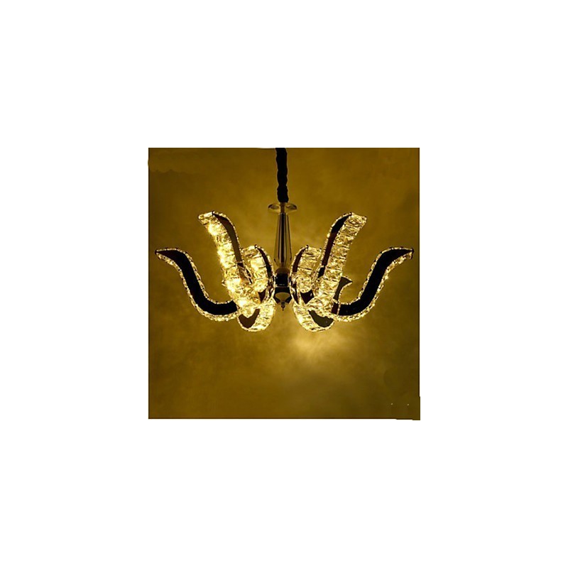 Krištáľová lampa Moderná luxusná sviečková Krištáľová závesná lampa