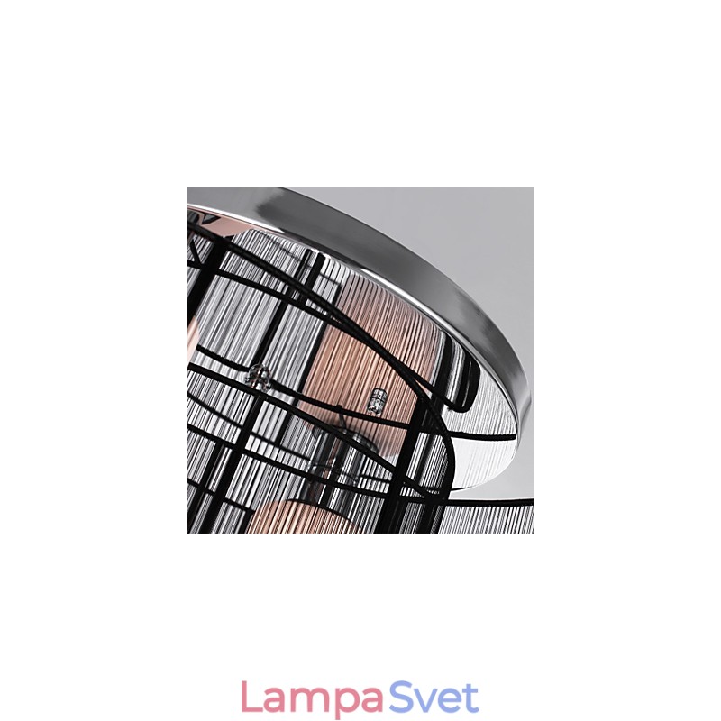 Stropné svietidlo Moderný dizajn 2 svetlá čierna