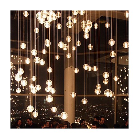 All Over The Sky Star Bocci Droplight Aurora Borealis Moderná sklenená krištáľová lampa