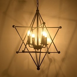 Retro klasické kovové stropné svietidlá Jednoduché závesné svietidlá Závesná kaviarenská lampa