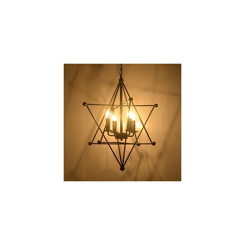 Retro klasické kovové stropné svietidlá Jednoduché závesné svietidlá Závesná kaviarenská lampa
