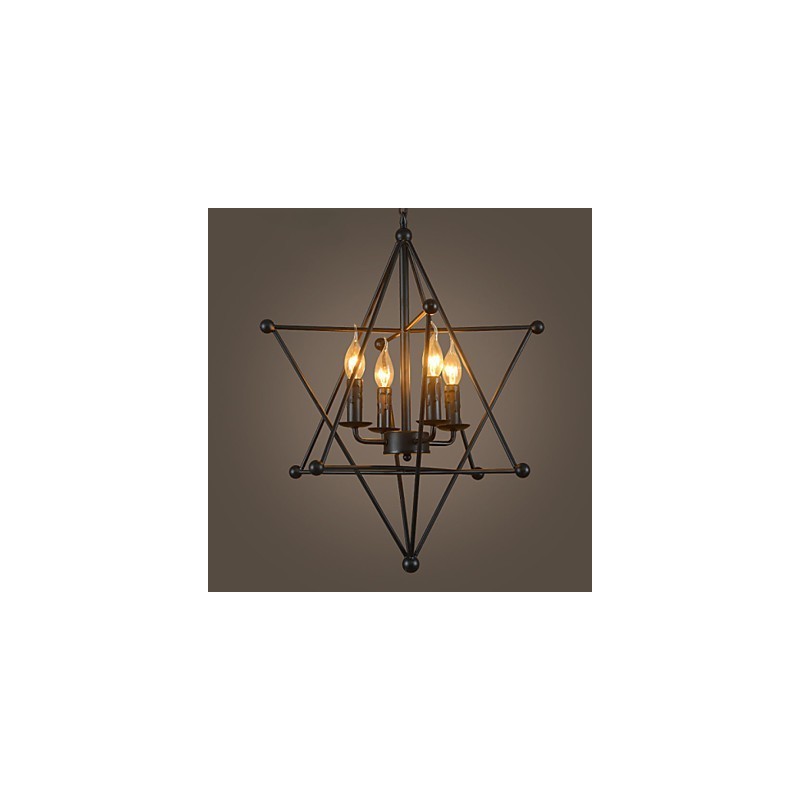 Retro klasické kovové stropné svietidlá Jednoduché závesné svietidlá Závesná kaviarenská lampa