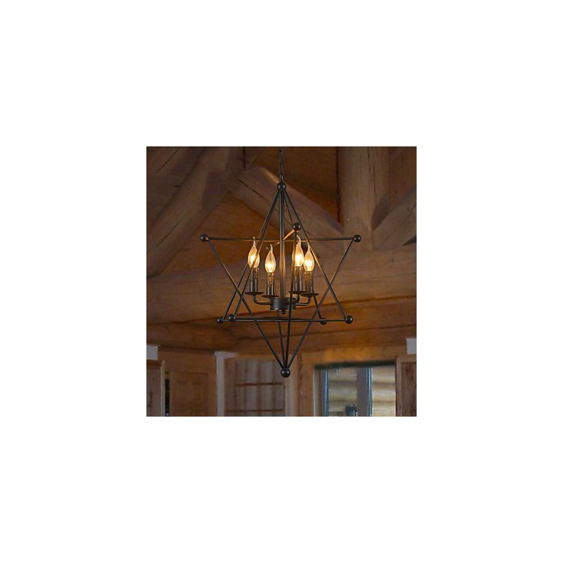 Retro klasické kovové stropné svietidlá Jednoduché závesné svietidlá Závesná kaviarenská lampa