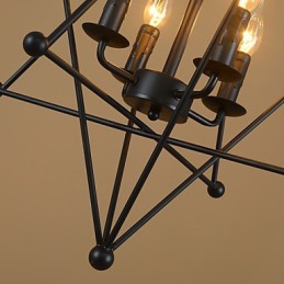 Retro klasické kovové stropné svietidlá Jednoduché závesné svietidlá Závesná kaviarenská lampa