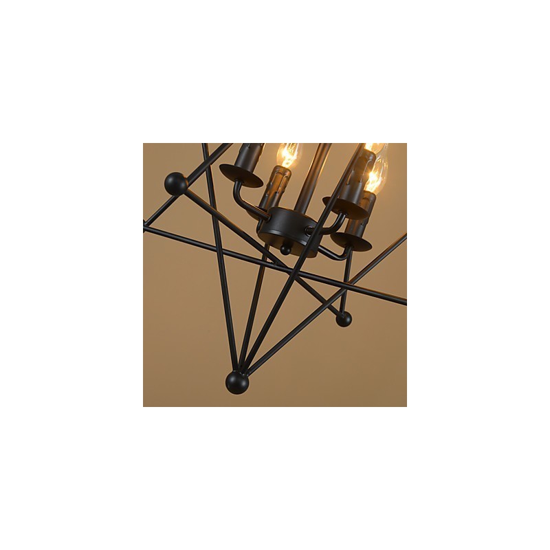 Retro klasické kovové stropné svietidlá Jednoduché závesné svietidlá Závesná kaviarenská lampa