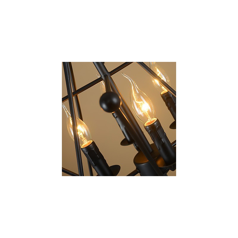 Retro klasické kovové stropné svietidlá Jednoduché závesné svietidlá Závesná kaviarenská lampa