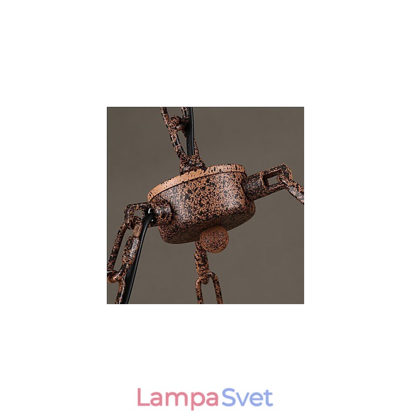 Keramický priemyselný luster na veterné lano RetroLron Luster Simple