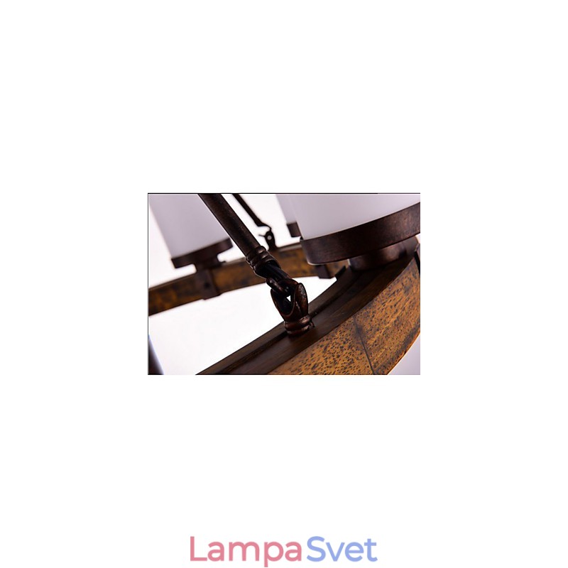 Vintage starý drevený luster