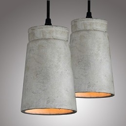 Severské minimalistické retro závesné svietidlo Cement Vintage lampa