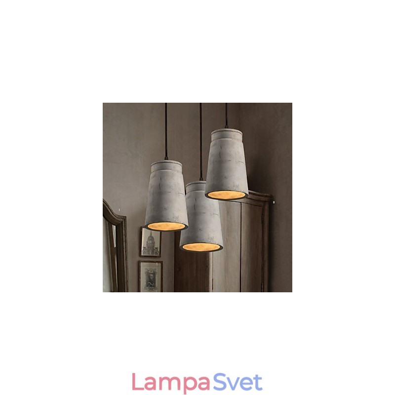 Severské minimalistické retro závesné svietidlo Cement Vintage lampa