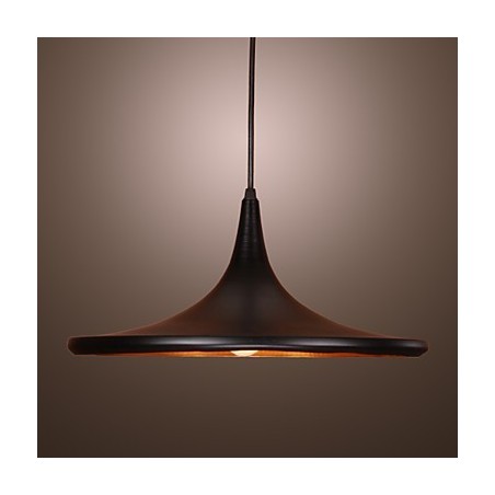 Súčasné hliníkové závesné svietidlo s čiernym tienidlom