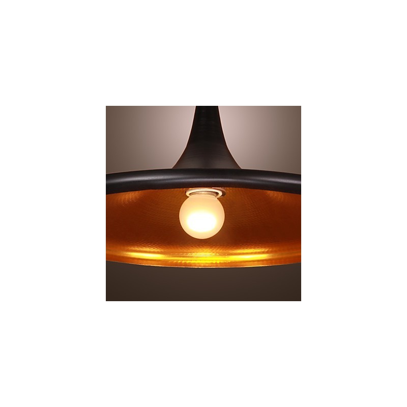 Súčasné hliníkové závesné svietidlo s čiernym tienidlom