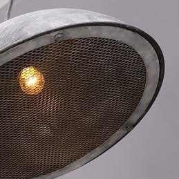Tienidlo na lampu Čierny kovaný luster Priemyselný sklad Kaviareň Tienidlo na veko