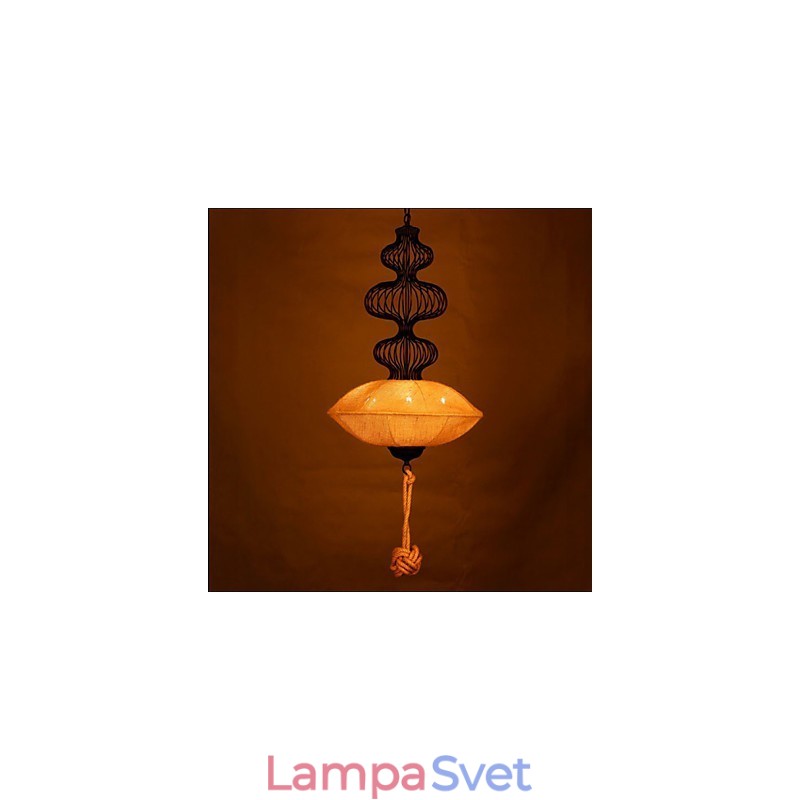 Severské retro priemyselné konopné kreatívne lampy do klietky