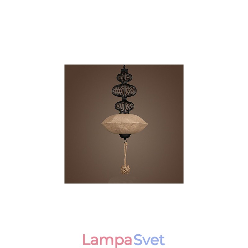 Severské retro priemyselné konopné kreatívne lampy do klietky