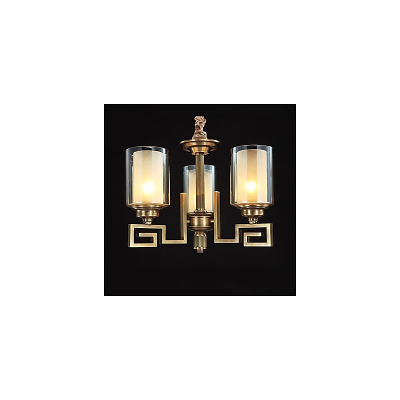Medená lampa čínskeho štýlu Medená lampa
