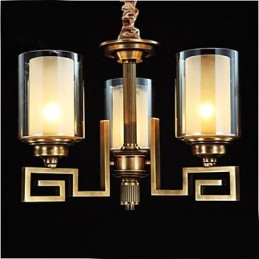 Medená lampa čínskeho štýlu Medená lampa