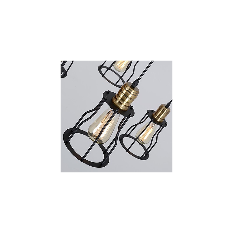 Vintage Edison viacnásobné nastaviteľné stropné svietidlo pre domácich majstrov Svetlo Závesné osvetlenie Luster Moderné elegantné priemyselné stolovanie