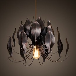 Retro klasické kovové stropné svietidlá Jednoduché závesné svietidlá Závesná kaviarenská lampa