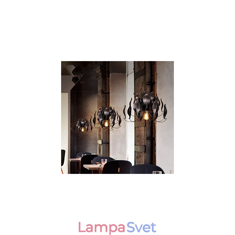 Retro klasické kovové stropné svietidlá Jednoduché závesné svietidlá Závesná kaviarenská lampa