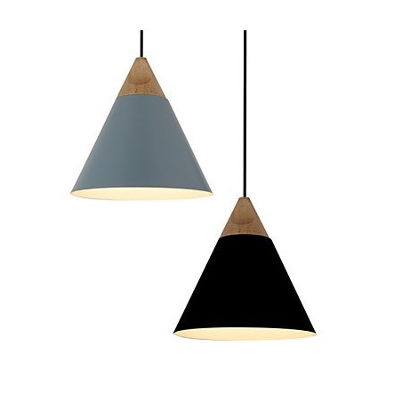 Mini umelecká kužeľová závesná lampa 1 Svetlá Mordern Jednoduchosť Povrchová úprava Čiernobiela Zaprášená modrá Hliníkové a drevené závesné svietidlo Mini umelecká kužeľová závesná lampa 1 Svetlá Mordern Jednoduchosť Povrchová úprava Čiernobiela Zaprášená modrá Hliníkové a drevené závesné svietidlo