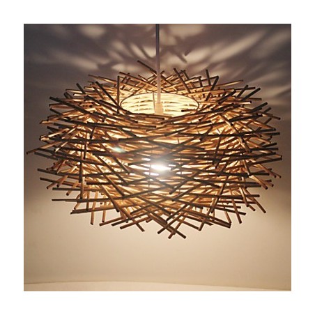 Moderná rural Cany Art tkaná ratanová jednohlavová závesná lampa Moderná rural Cany Art tkaná ratanová jednohlavová závesná lampa
